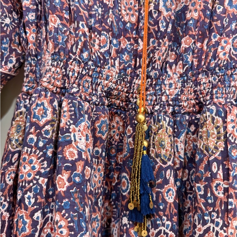 BELL by Alicia Bell Lana Keyhole Tassel-Tie Midi Dress (109) - Picture 3 of 7